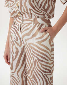 GUESS MARCIANO GISELLE STRAIGHT PAN - ECO TENCEL LINEN PRINTED ДАМСКИ ПАНТАЛОНИ