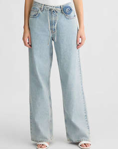 LIU JO DENIM_UA5D72_PANT.BAGGY ROSE REG.W. ДАМСКИ ПАНТАЛОНИ