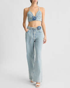 LIU JO DENIM_UA5D72_PANT.BAGGY ROSE REG.W. ДАМСКИ ПАНТАЛОНИ