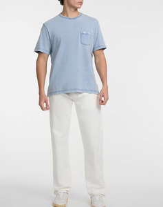 GUESS JEANS GJ SS CN REG PKT TEE - ORGANIC INDIGO COTTON 100 180 МЪЖКА ТЕНИСКА