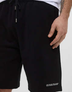 GUESS JEANS GJ REG EMBRO SHORTS - ORGANIC COTT ICONIC TERRY 400 МЪЖКИ КЪСИ ПАНТАЛОНИ