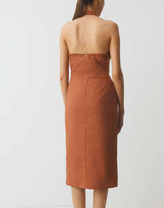 GUESS MARCIANO PAT SL DRESS - LIGHT STR COTTON POPELIN 110ДАМСКА РОКЛЯ