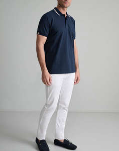 NAVY&GREEN МЪЖКА ТЕНИСКА ПОЛО, CUSTOM FIT