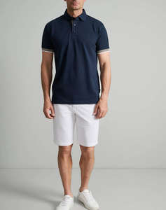 NAVY&GREEN МЪЖКА ТЕНИСКА ПОЛО, CUSTOM FIT