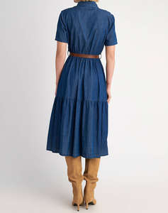 STAFF Zeta Denim Tencel Dress 97%Cotton/3%Elastane