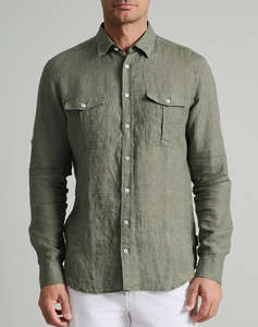 NAVY&GREEN РИЗА FIT LINE