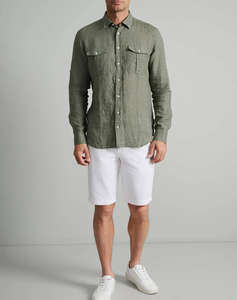 NAVY&GREEN РИЗА FIT LINE