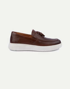 19V69 MENS SHOES LOAFER WAXED LEA/EMBOSSED V1969