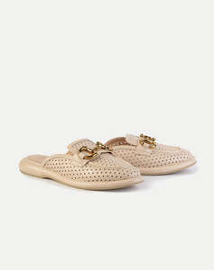 19V69 WOMENS SHOES MULE LOAFER LEA. V1969