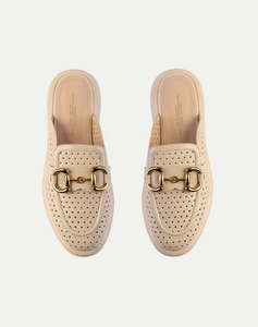 19V69 WOMENS SHOES MULE LOAFER LEA. V1969