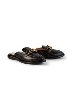 19V69 WOMENS SHOES MULE LOAFER LEA. V1969