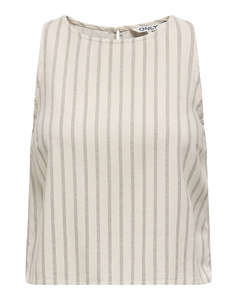 ONLY ONLLIMA S/L LINEN BL TOP PNT