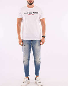 US POLO ASSN MICK 000148 P63B LOGO TSHIRT SS МЪЖКА ТЕНИСКА