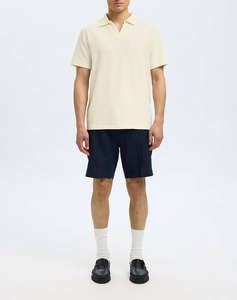 SELECTED SLHBLAKE SPLITNECK SS POLO