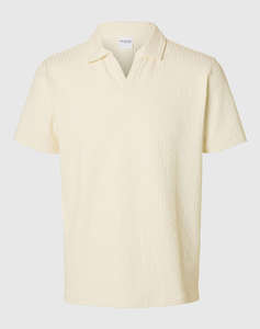 SELECTED SLHBLAKE SPLITNECK SS POLO