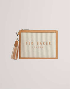 TED BAKER HAYSS Striped Canvas Webbing Pouch (Размери: 27 x 20 см.)