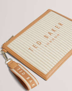 TED BAKER HAYSS Striped Canvas Webbing Pouch (Размери: 27 x 20 см.)