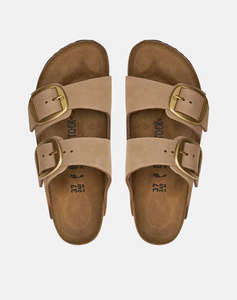 BIRKENSTOCK F25 LEATHER ARIZONA BIG BUCKLE LENB SANDCASTLE 35 - 43 NARROW SEASONAL ДАМСКИ ОБУВКИ