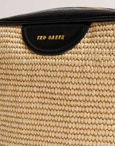 TED BAKER BARDAS Webbing Faux Raffia Camera Crossbody Bag (Размери: 21 x 15 x 6см.)