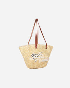LES TROPEZIENNES MIL-TZ-01 ДАМСКА ЧАНТА BEIGE (Размери: 52 x 31 x 17 см.)