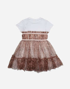 GUESS MIXED FABRIC SS БЕБЕ МОМИЧЕ РОКЛЯ
