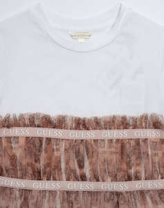 GUESS MIXED FABRIC SS БЕБЕ МОМИЧЕ РОКЛЯ