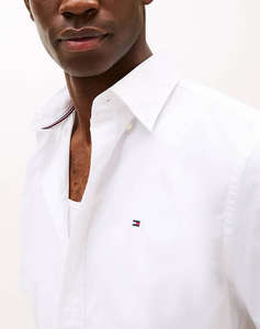 TOMMY HILFIGER FLEX POPLIN SOLID S/S SHIRT