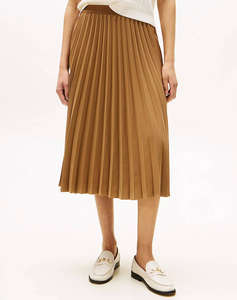 TOMMY HILFIGER FLUID PLEATED PULL ON MIDI SKIRT