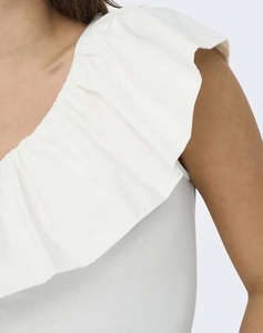 ONLY ONLSOFFY ONE SHOULDER MIX TOP BOX JRS