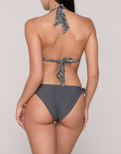 LUNA Zebra side tie bottom