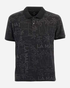 LA MARTINA BLOUSE POLO KM MAN POLO PRINTED JERSEY