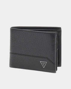 GUESS BRCLN BLFLD W S FLT W COIN PKT МЪЖКИ ПОРТФЕЙЛ(Размери: 12 x 9.5 x 2.5см.)