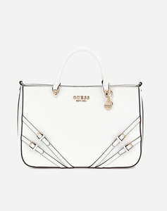 GUESS BRAMINA GIRLFRIEND SATCHEL ДАМСКА ЧАНТА (Размери: 30 x 20 x 9см.)