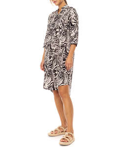 PINK LABEL BEACHWEAR BLACK LEOPARD