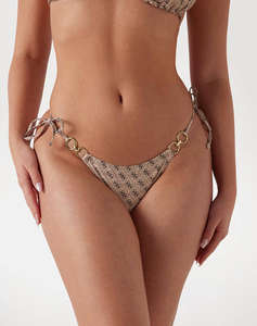 GUESS STRING BRIEF - PRINTED RECY POLYAMIDE 180GR WOMENS SWIMSUIT