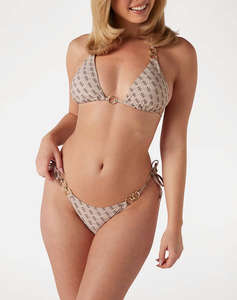 GUESS STRING BRIEF - PRINTED RECY POLYAMIDE 180GR WOMENS SWIMSUIT