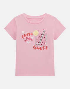 GUESS SS T-SHIRT - MID ORGANIC CO STR JERSEY 160 CHILDRENS T-SHIRTGIRL