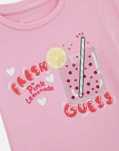 GUESS SS T-SHIRT - MID ORGANIC CO STR JERSEY 160 CHILDRENS T-SHIRTGIRL