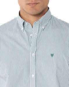 THE BOSTONIANS РИЗА ACORN ПОПЛИН REGULAR FIT Stripe POPLIN Button-down Regular Fit