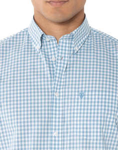 THE BOSTONIANS РИЗА MAVERICK REGULAR FIT MedCheck POPLIN Button-down Regular fit