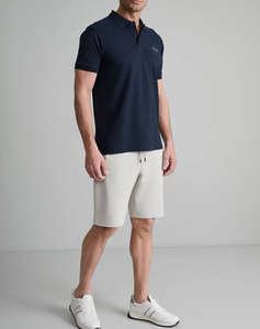 NAVY&GREEN BLOUSE POLO