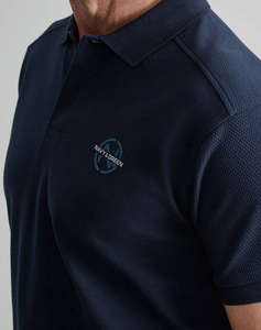 NAVY&GREEN BLOUSE POLO