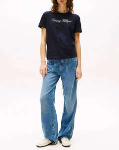 TOMMY HILFIGER NOS SCRIPT REGULAR C-NK SS