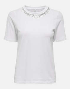 ONLY ONLCHERI LIFE S/S O-NECK CHAIN TOP JRS