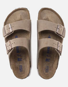 BIRKENSTOCK S26 LEATHER ARIZONA SFB LEOI TABACCO BROWN 35 - 50 REGULAR CORE ESSENTIAL ДАМСКИ UNISEX