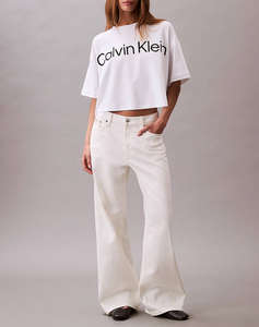 CALVIN KLEIN JEANS A-SS Boxy Logo Graphic Tee