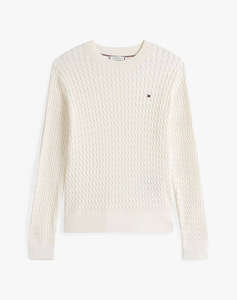 TOMMY HILFIGER CO CABLE C-NK LS SWEATER