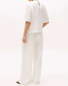 TOMMY HILFIGER SATEEN C-NECK RELAXED T-SHIRT