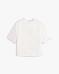 TOMMY HILFIGER SATEEN C-NECK RELAXED T-SHIRT