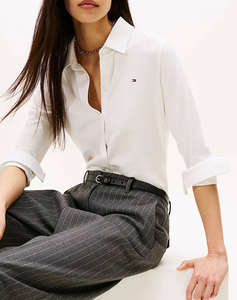 TOMMY HILFIGER 1985 SLIM PIQUE LS SHIRT